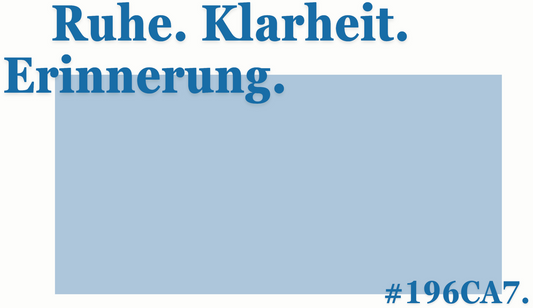 Über die Farbe Blau